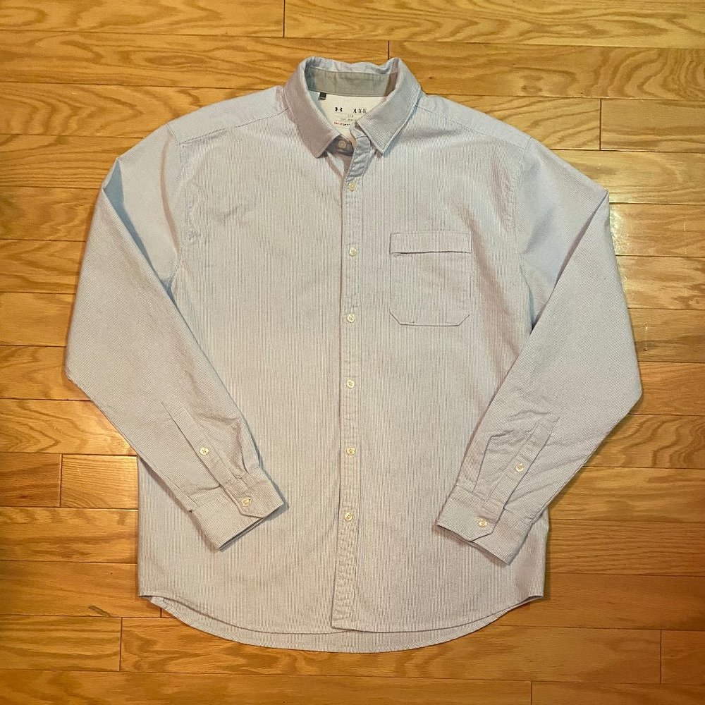 Under Armour Heat Gear LS Mens Shirt SZ XL EUC